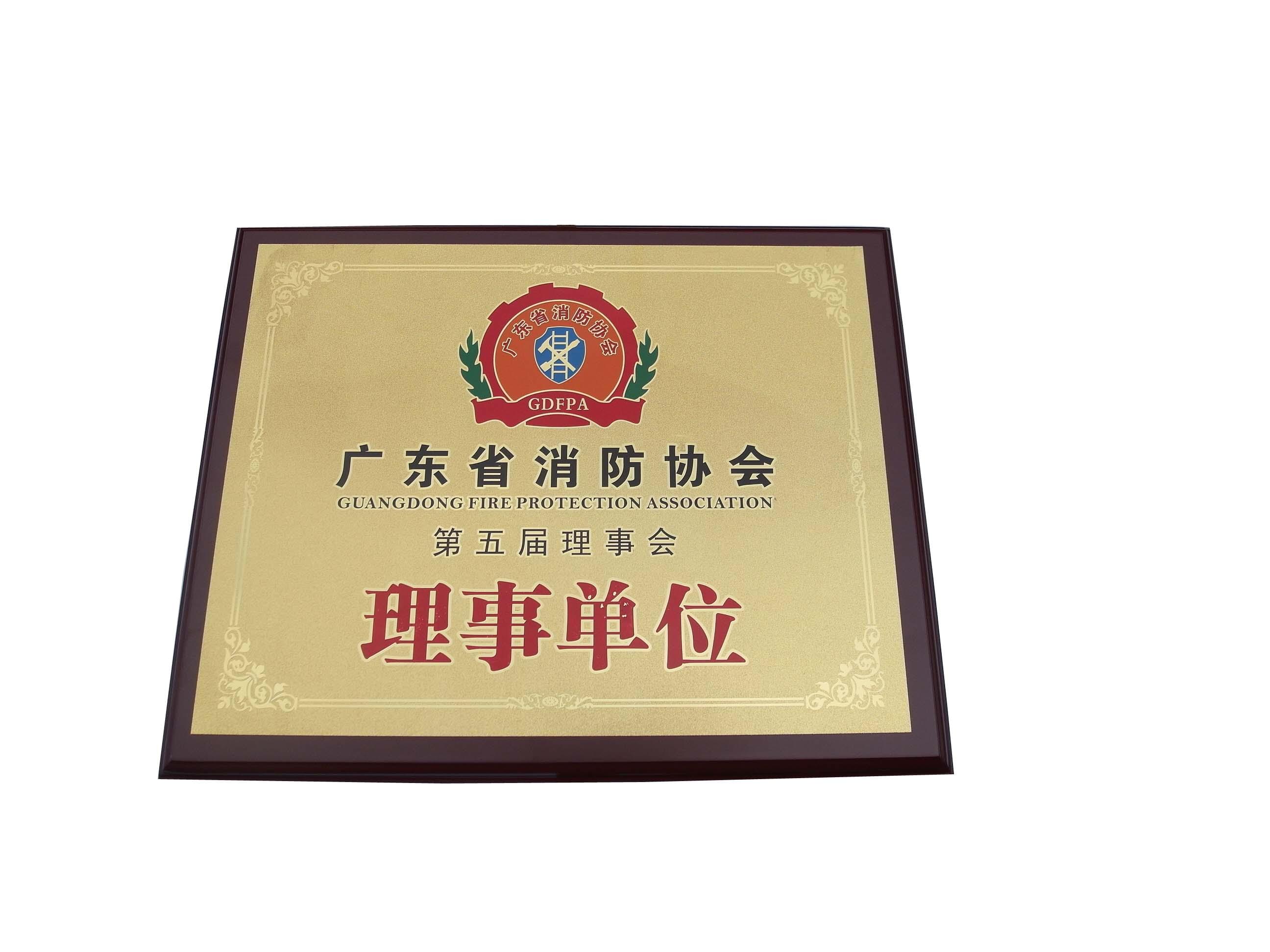 消防協(xié)會理事單位牌匾