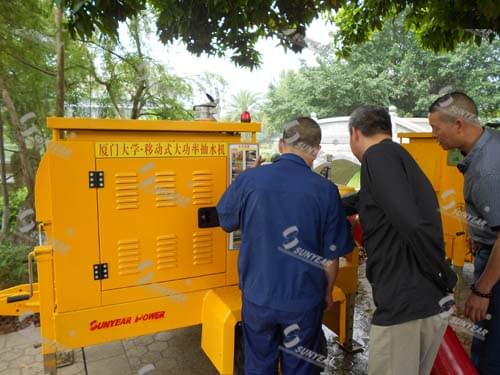 廈門大學(xué)移動(dòng)排水泵車