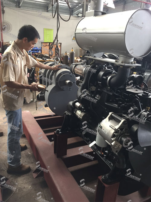 凸輪轉(zhuǎn)子泵與柴油機(jī)對(duì)中