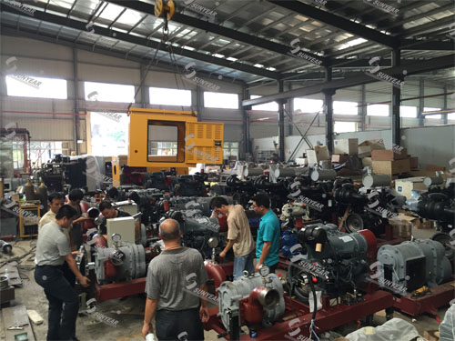 王工指導(dǎo)移動(dòng)泵車(chē)的撞剎系統(tǒng)