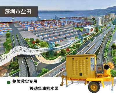 搶險(xiǎn)救災(zāi)專用移動柴油機(jī)水泵為深圳鹽田保駕護(hù)航