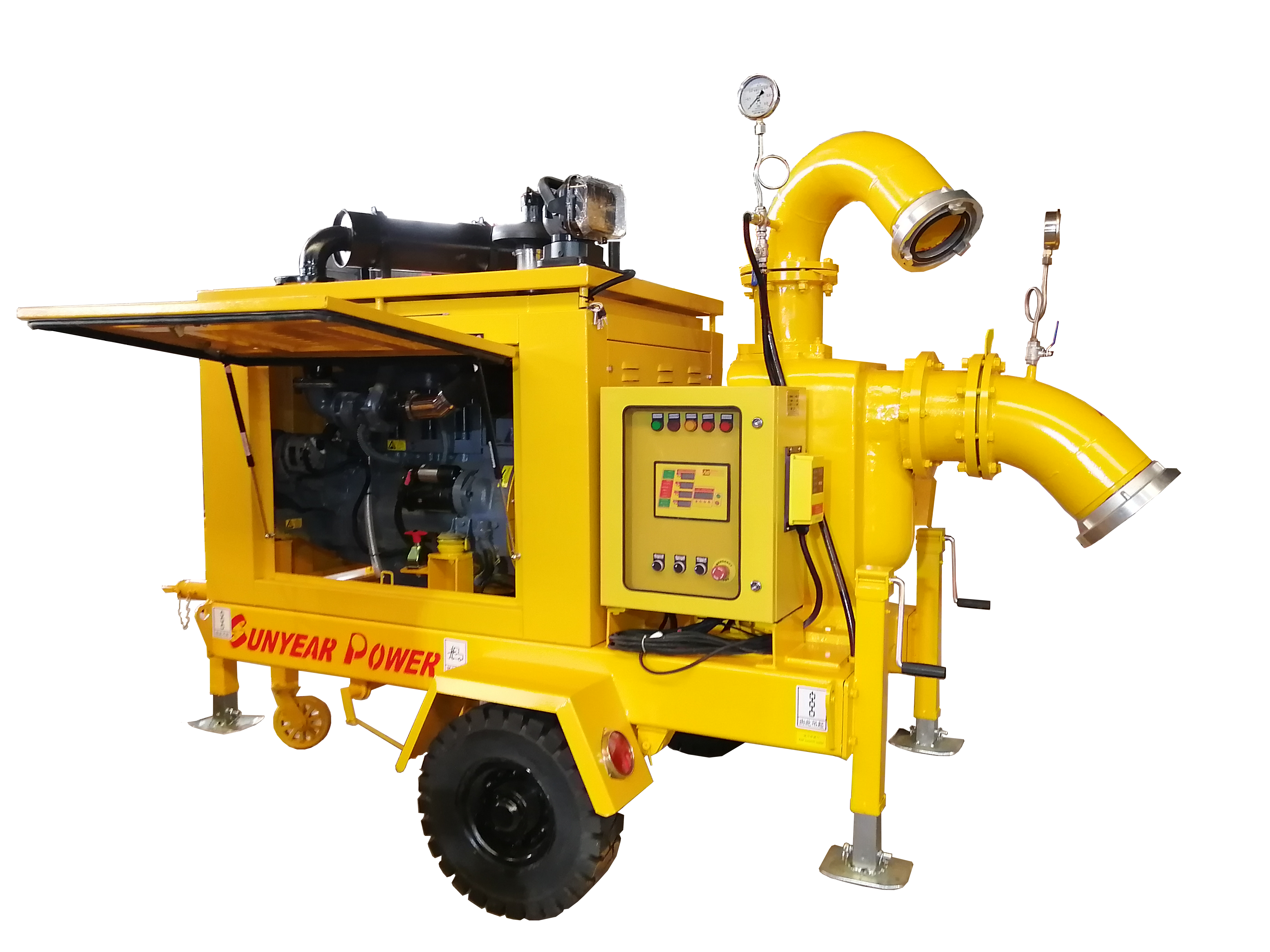 柴油機(jī)移動泵站