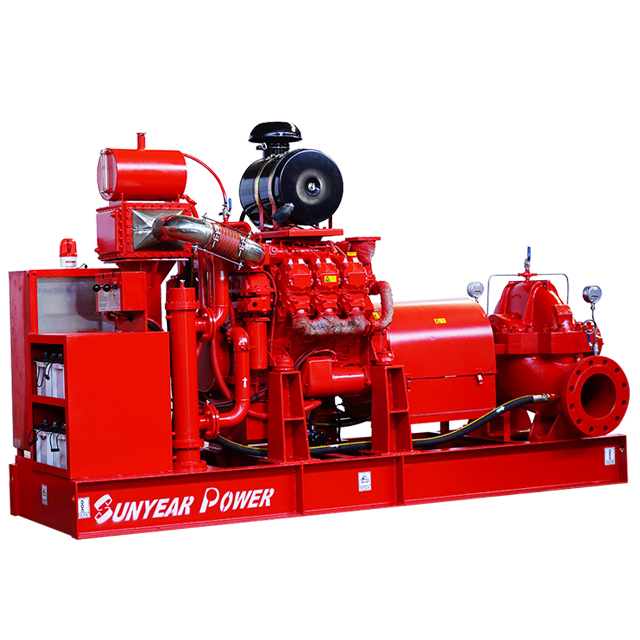 消防柴油機(jī)水泵組測(cè)試完成