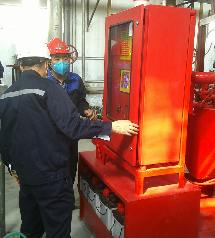 完成柴油機(jī)消防泵組調(diào)試----西安永邦項目